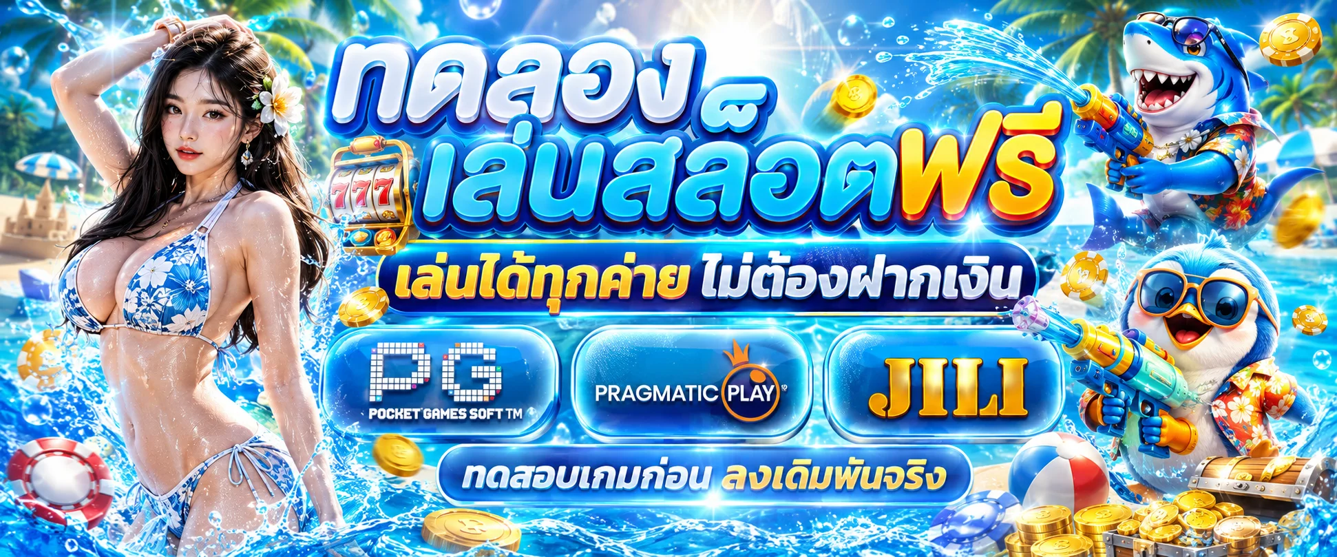 ทดลองเล่นสล็อตฟรี มีโชค168 เกม PG Slot ไม่ต้องสมัคร