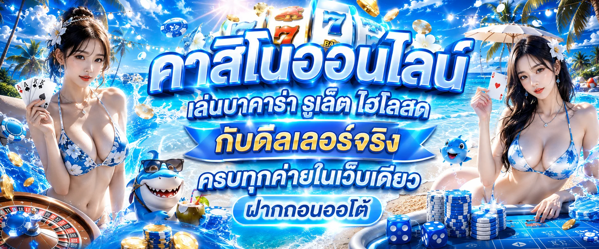 คาสิโนออนไลน์ มีโชค168 ถ่ายทอดสดบาคาร่าและรูเล็ต